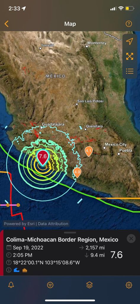 7.6 earthquake hits Mexico central Pacific coast, killing at least one person