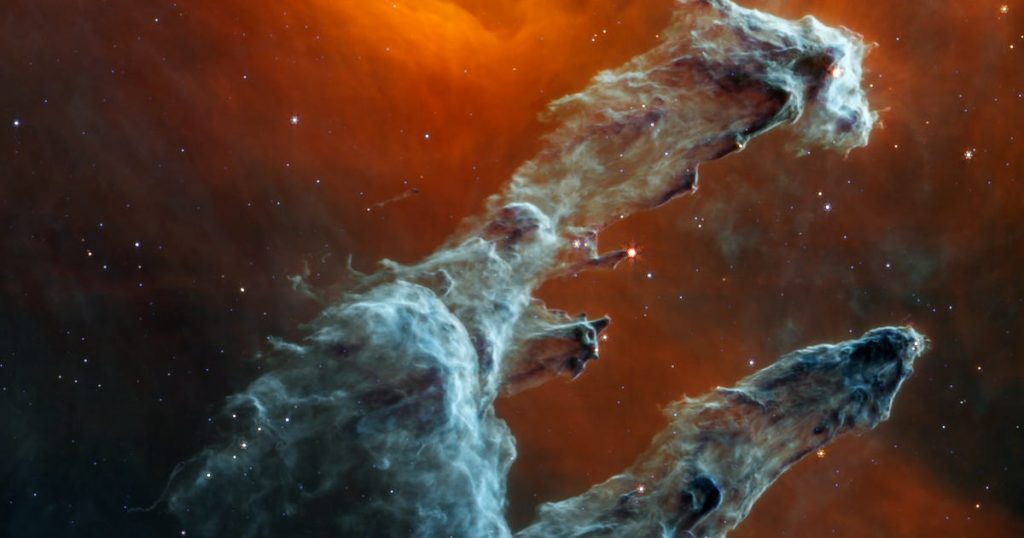 NASA's Webb Telescope Captures Super Eerie 'Pillars of Creation' View – CNET