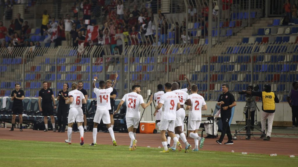 Late goal gives Canadian men’s soccer team 2-2 tie with Bahrain in World Cup warmup