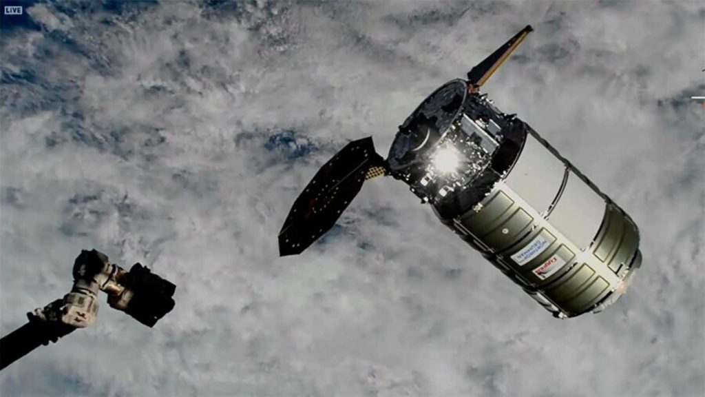 Cargo ship reaches International Space Station despite jammed solar panel