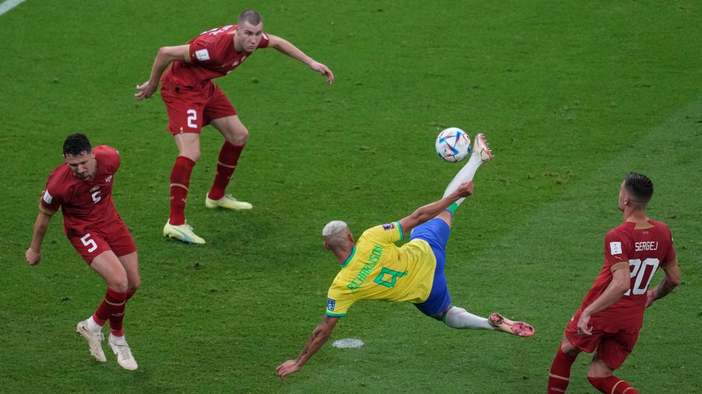 FIFA World Cup 2022 Qatar Brazil beats Serbia Richarlison Vini Jr. Vanja Milinkovic-Savic