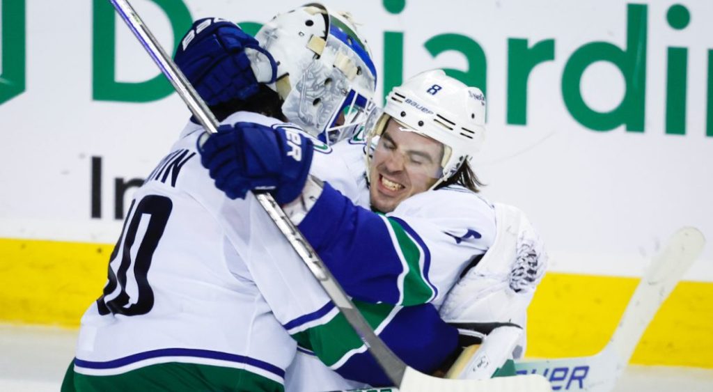 Canucks vs. Flames for well-earned shootout win