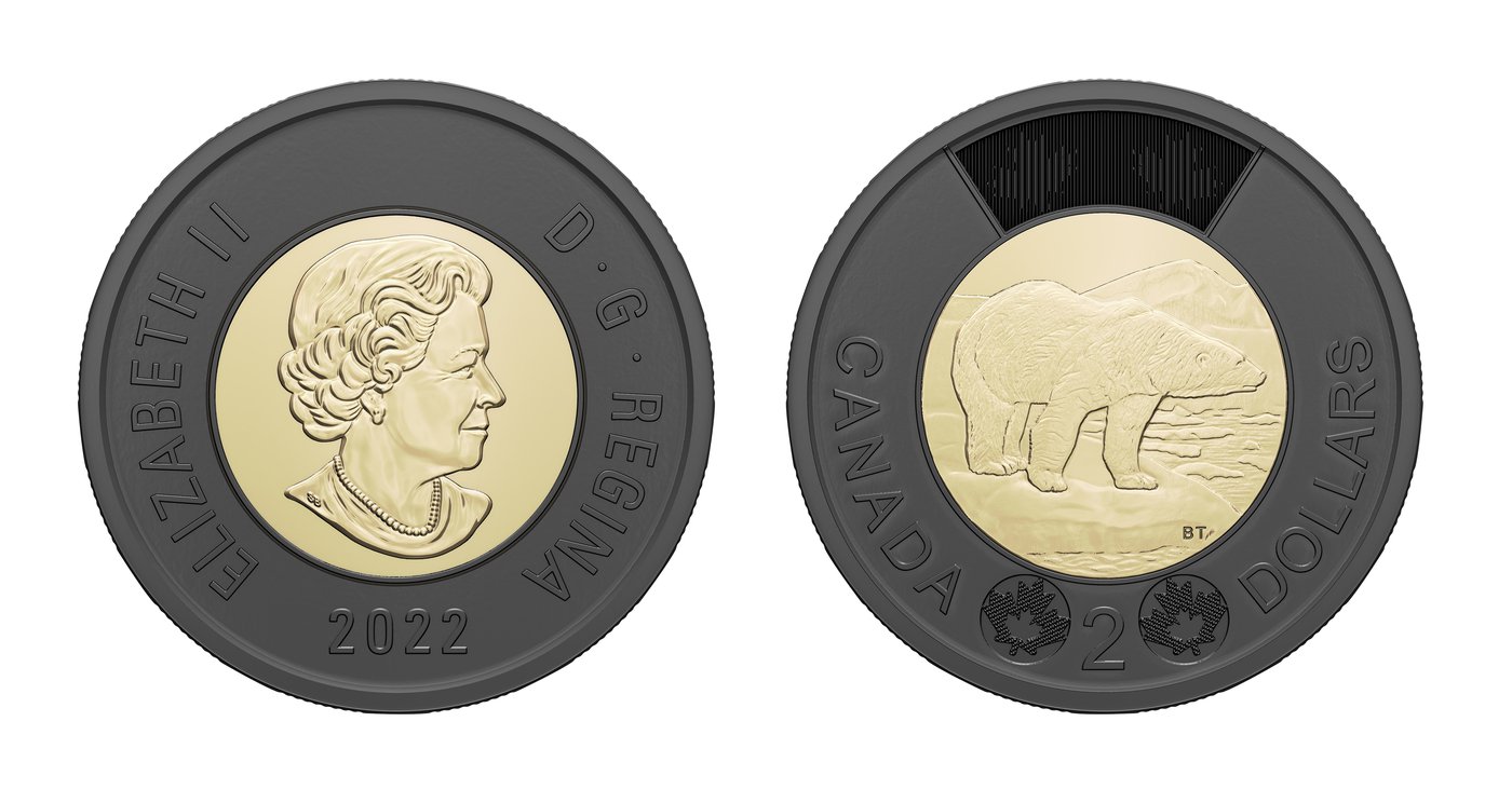 Mint issues black-ringed toonie in memory of Queen Elizabeth II