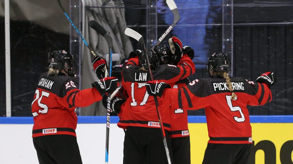 Alex Law Ava Murphy Canada Finland Women’s Under-18 Hockey Championship