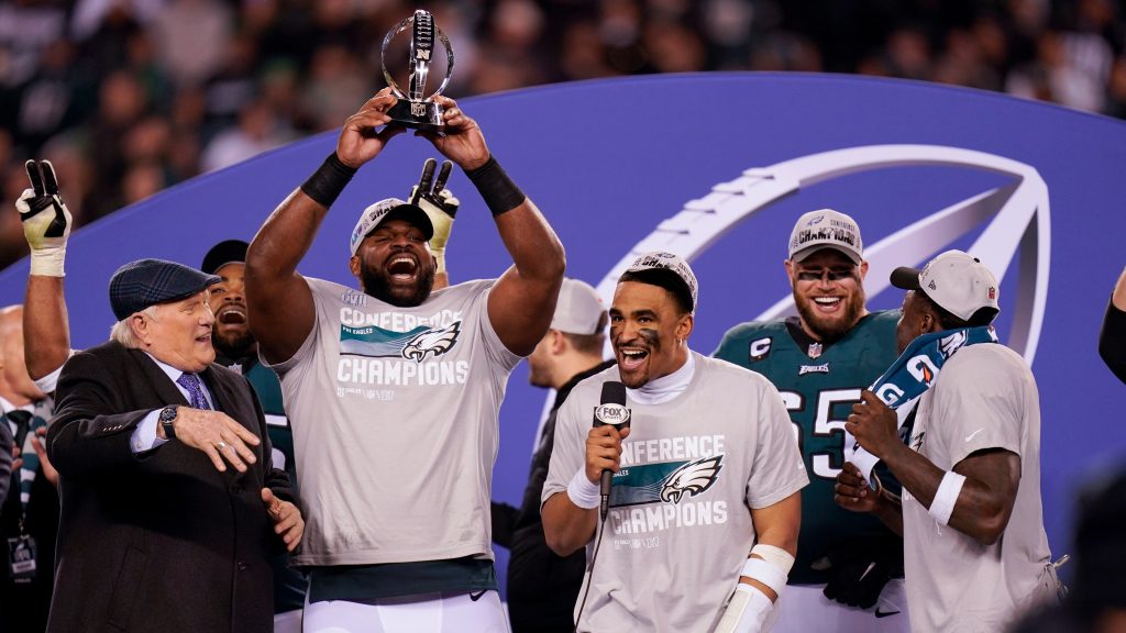 Eagles ride ground game to Super Bowl LVII with win over 49ers