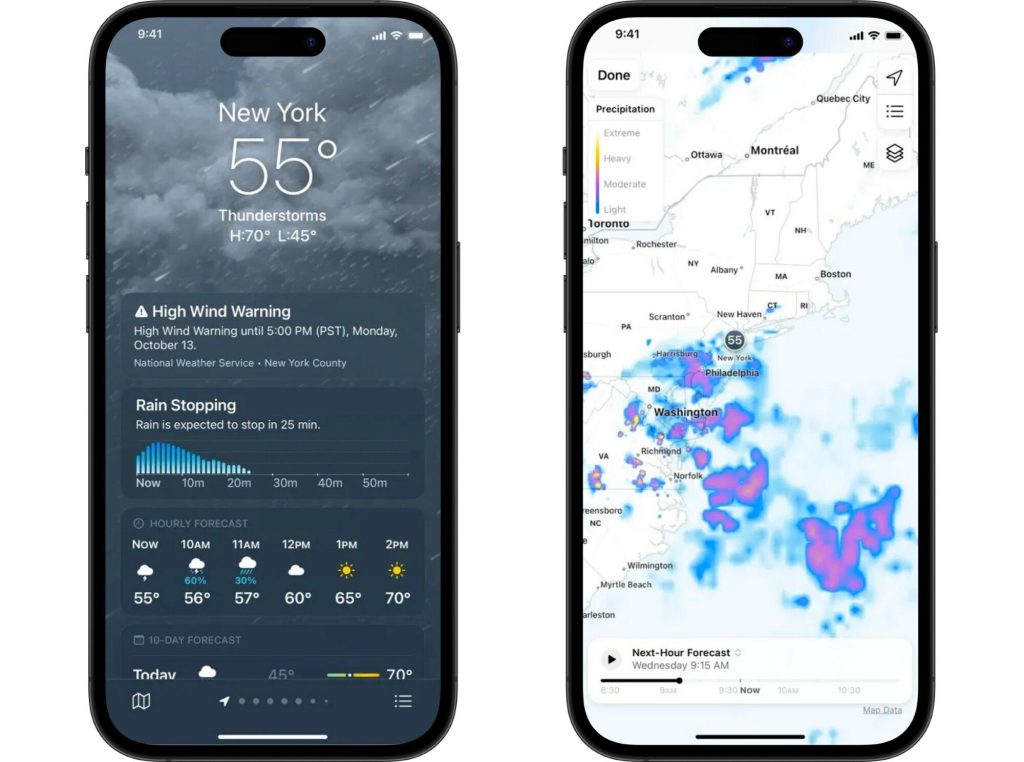 Dark Sky is done. Here’s how Apple’s Weather app succeeded it