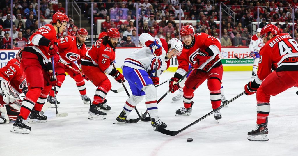 The Habs were rudely brought back to earth by the Hurricanes