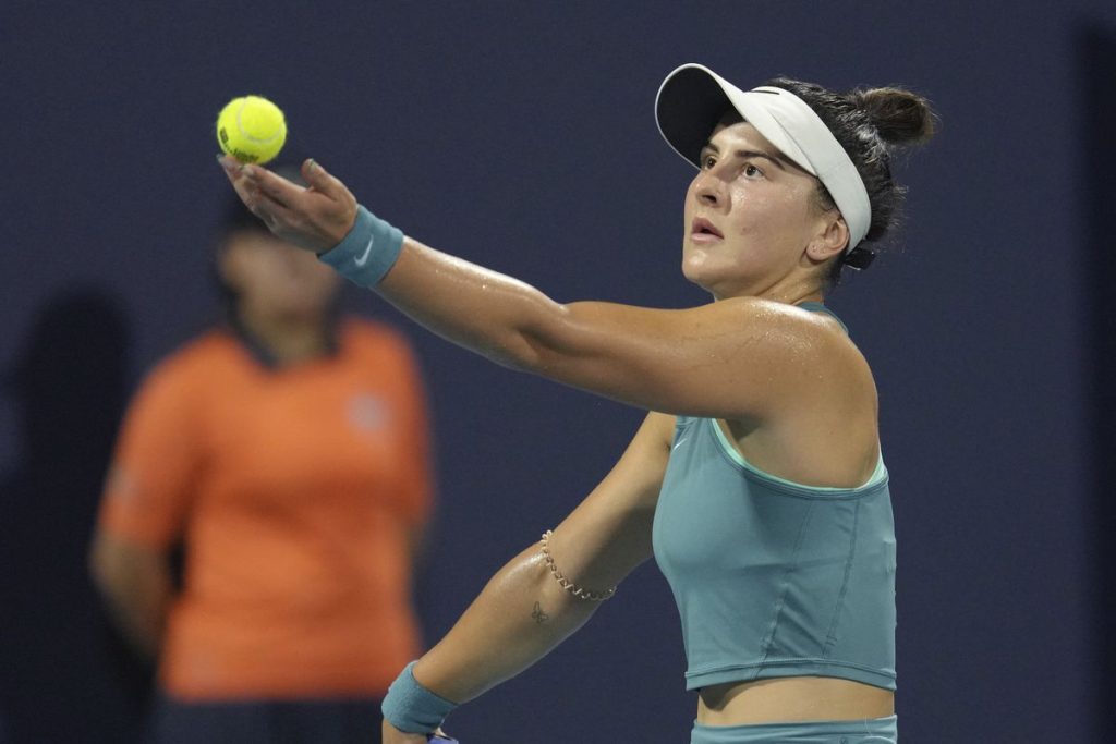 Bianca Andreescu says she’s waiting on test results after injuring leg during Miami Open
