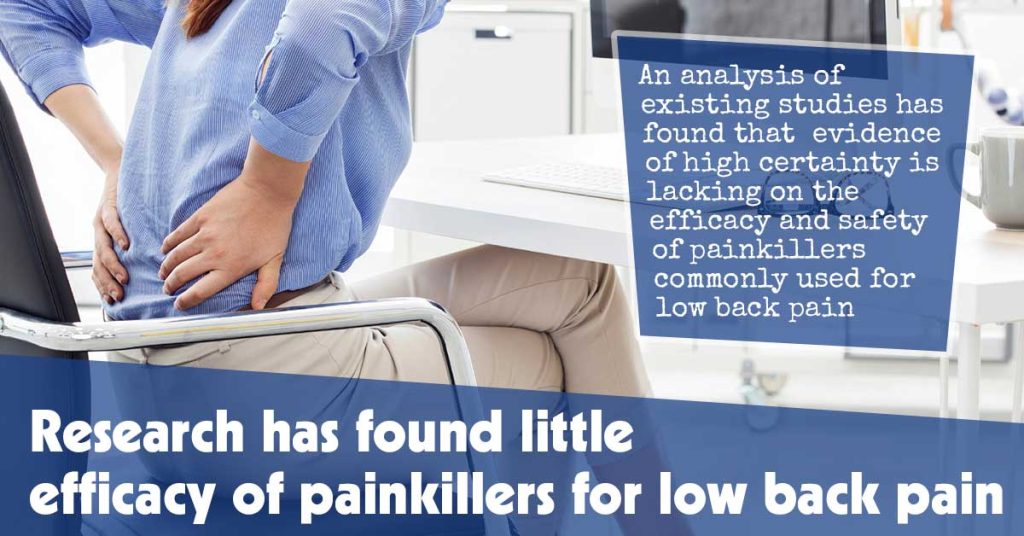 Limited Effectiveness of Painkillers for Low Back Pain Revealed by Research