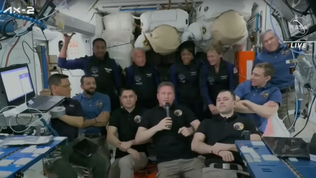 Private Ax-2 astronauts get warm welcome from space station crew
