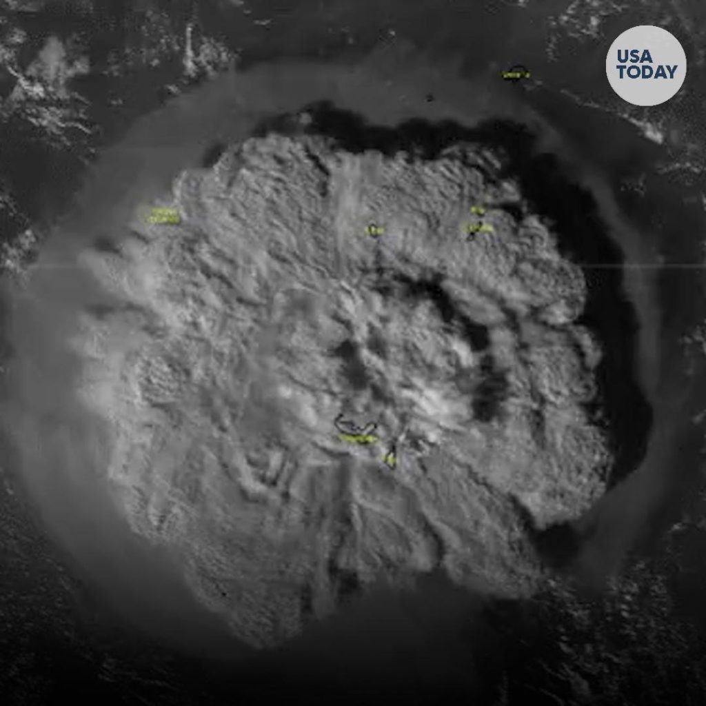Tonga Hunga volcano 2022 produced most intense lightning storm