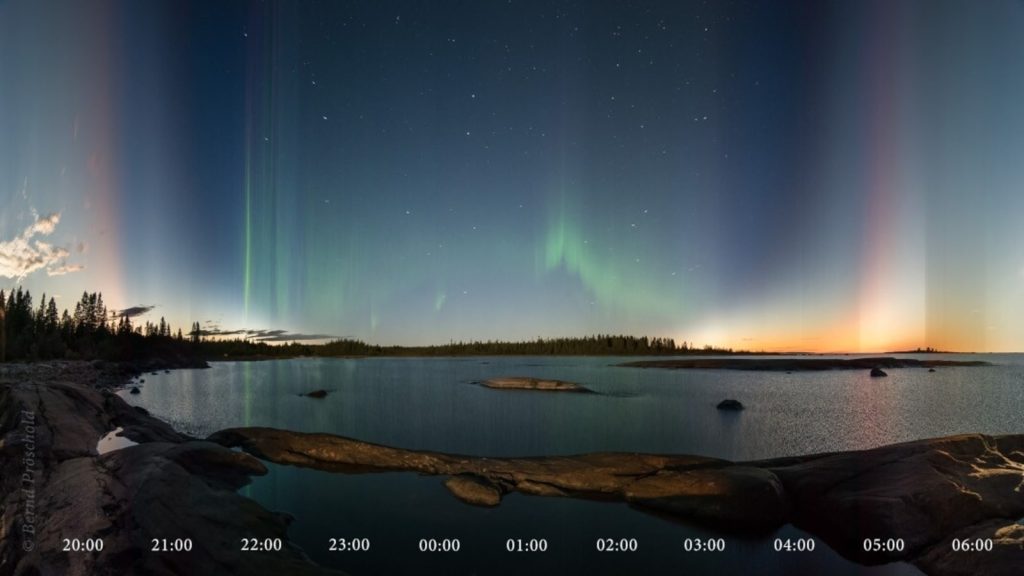 NASA Astronomy Picture of the Day 16 June 2023: Aurora – From sunset to sunrise