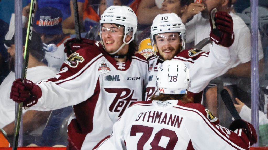 Avon's OT winner lifts Petes past Blazers, into Memorial Cup semifinal – TSN