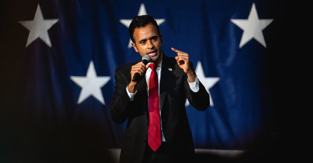 Ramaswamy Investments Seem at Odds With His Position on 'Woke' Culture – The New York Times