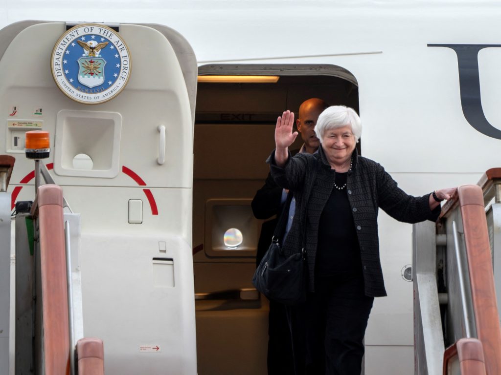 US’s Yellen begins China trip aimed at ‘deepening communication’