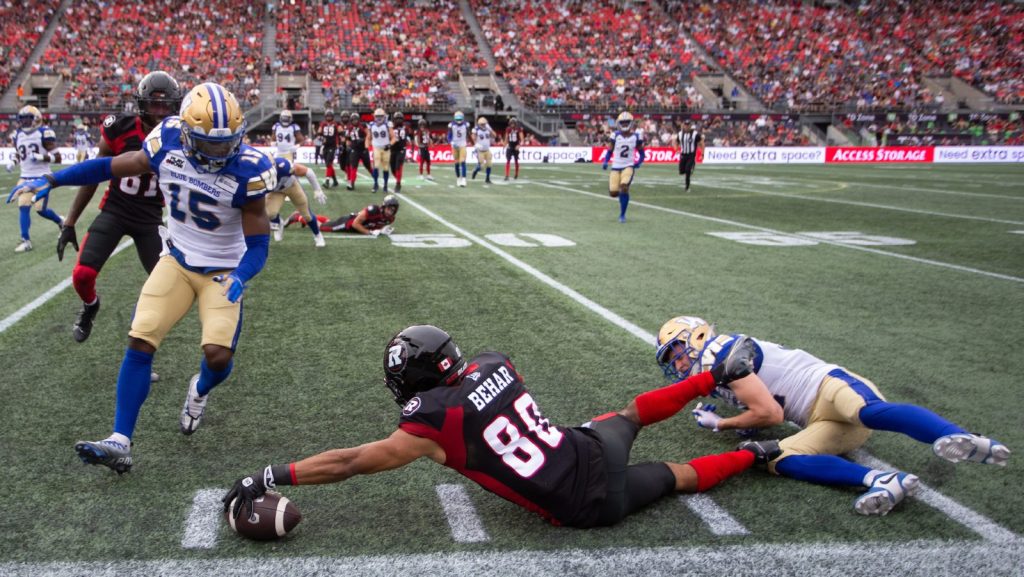 REDBLACKS stun Blue Bombers in comeback win