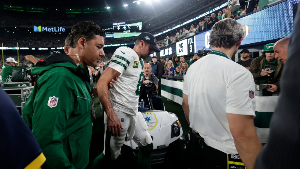 New York Jets QB Aaron Rodgers has torn Achilles, done for season