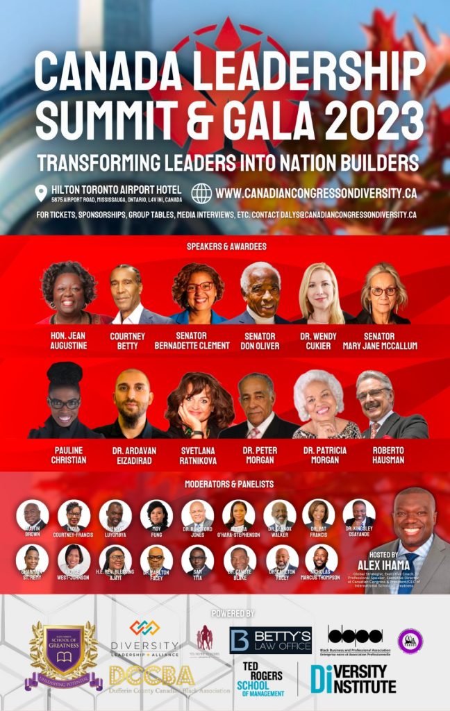 Canadian Congress Announces National Transformation Campaign and Inaugural Nation Builder Awards at Canada Leadership Summit and Gala