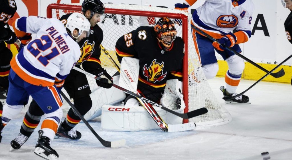 Flames fall in shootout as Islanders snap seven-game losing streak