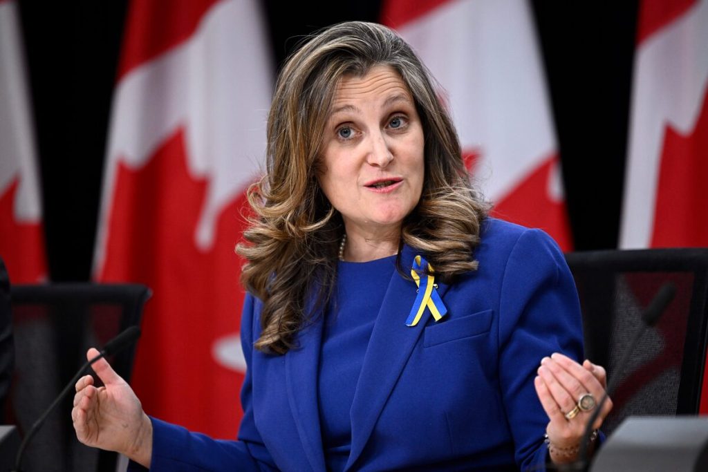 Freeland brings forward digital services tax, despite U.S. opposition