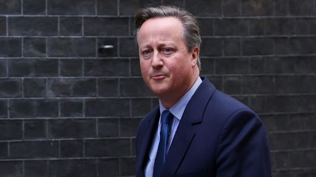 Why has David Cameron returned to front-line politics in the UK?
