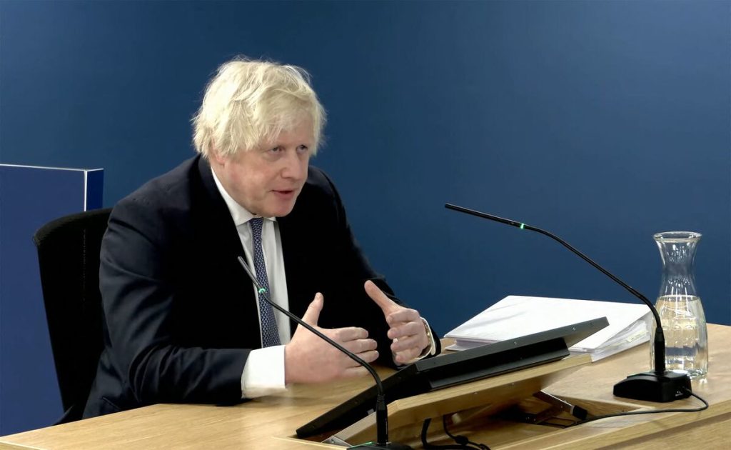 Boris Johnson at Covid Inquiry Says No Evidence Eat Out to Help Out Spread Virus