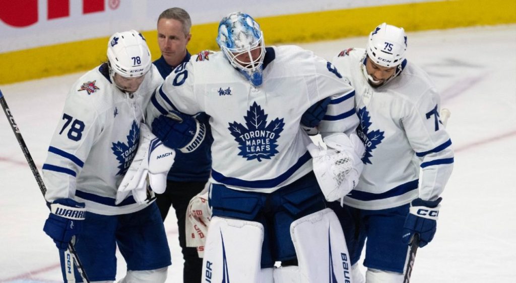 Woll’s ‘brutal’ injury shifts pressure to Maple Leafs’ Samsonov, Jones