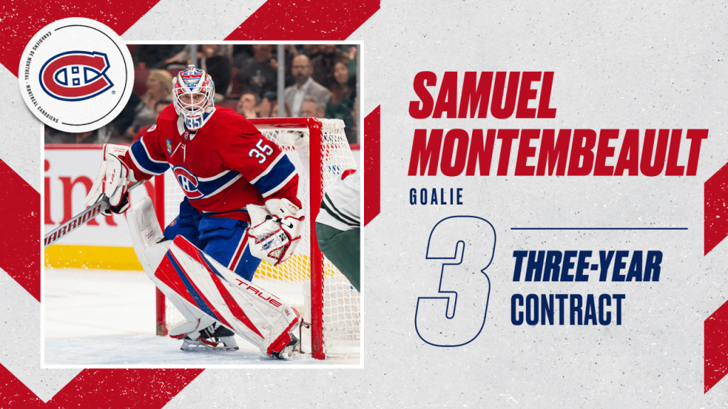 Three-year contract extension for Samuel Montembeault | Montréal Canadiens