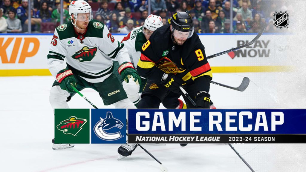 DeSmith stops 26 in shutout, Canucks hand Wild 1st loss under Hynes