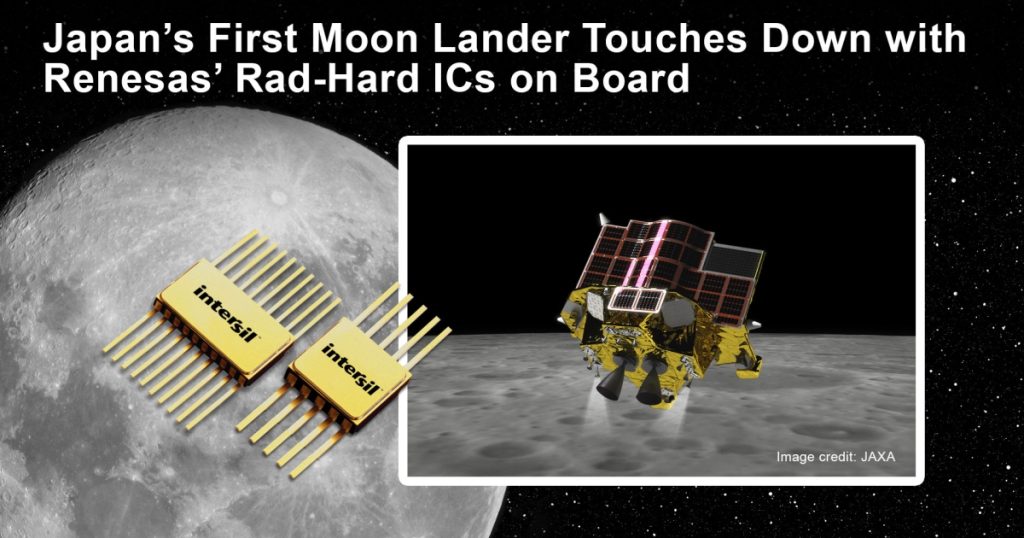 Japan’s First Moon Lander Touches Down with Renesas’ Rad-Hard ICs on Board | Renesas