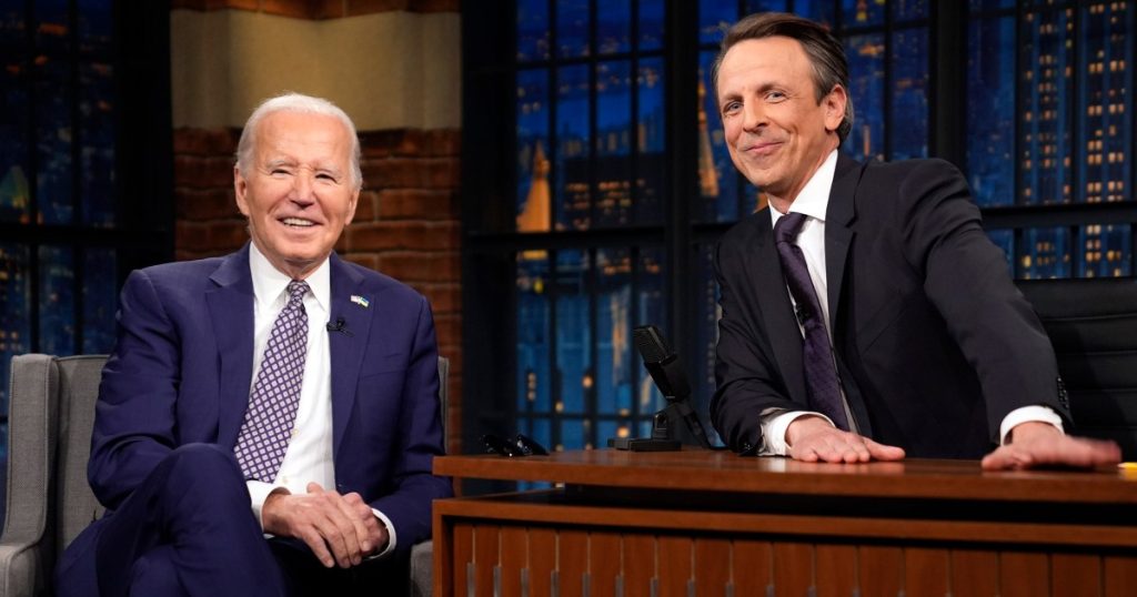 Biden makes surprise appearance on Late Night with Seth Meyers – NBC News