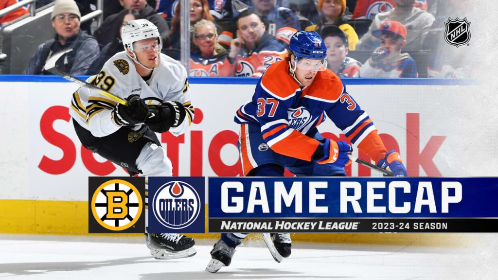 McAvoy, Bruins recover after blowing 3-goal lead, defeat Oilers in OT – NHL.com