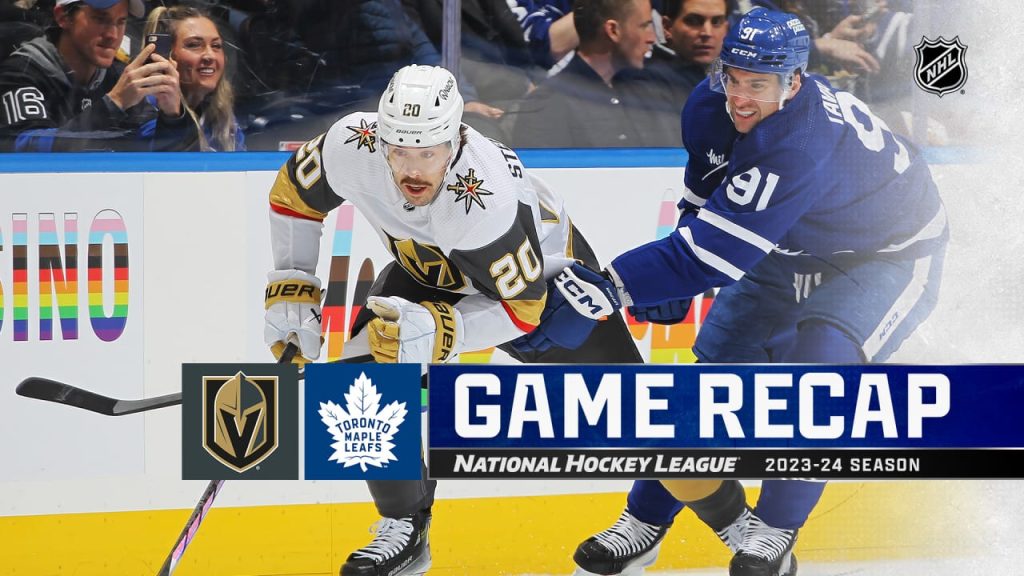 Golden Knights end Maple Leafs winning streak at 7 – NHL.com