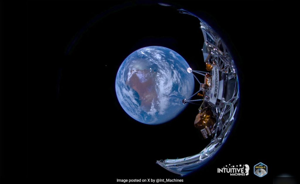 Intuitive Machines' Moon Lander Captures Stunning Shot Of Earth. See Pics – NDTV