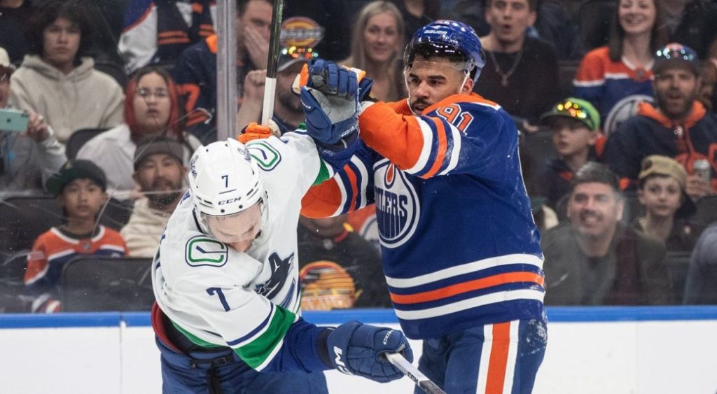 Oilers shrug off loss that all but hands Pacific crown to Canucks