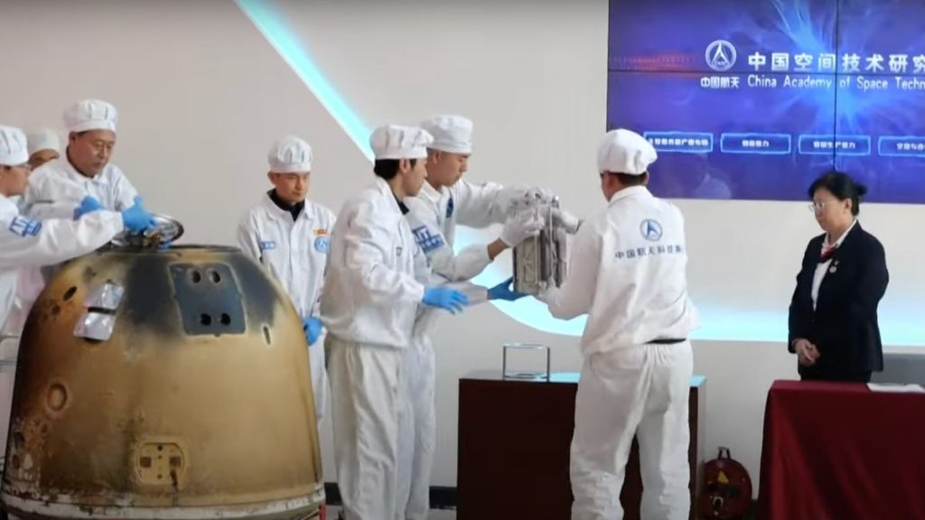 China opens Chang’e 6 return capsule containing samples from moon’s far side