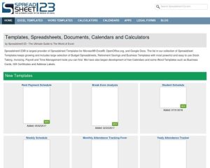 Excel Templates, Spreadsheets, Calendars and Calculators Excel Templates, Spreadsheets, Calendars and Calculators