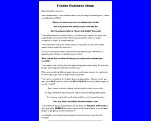 Hidden Business Ideas
