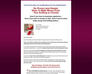 Knitting For Profit: Six proven (and simple) ways to make money from your knitting or crochet Knitting For Profit: Six proven (and simple) ways to make money from your knitting or crochet
