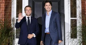 Trudeau, French president Macron meet in Canada as trade deal challenges continue