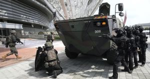 North Korea shows new drone attacking a target as Seoul and US hold large military exercises