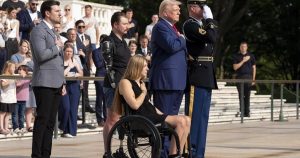 Trump issues statement from Gold Star families defending Arlington Cemetery visit and ripping Harris