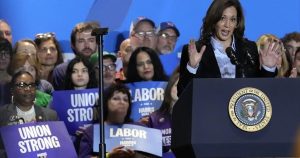 Harris is visiting New Hampshire, away from bigger swing states, to tout her small business tax plan