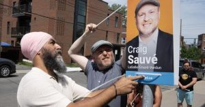 No photos of Trudeau on campaign signs in Montreal riding ahead of byelection