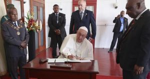Pope urges church in Papua New Guinea to be close to women after hearing of sorcery ‘superstitions’