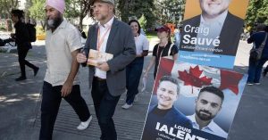 Montreal byelection candidates go door-to-door on early voting day Montreal byelection candidates go door-to-door on early voting day