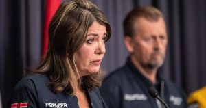 Alberta premier Smith defends sharing public policy plans at members-only UCP events