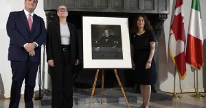 An iconic Churchill photo stolen in Canada and found in Italy is ready to return