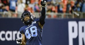 Veteran linebacker Wynton McManis returns to Argos defence to face Ticats