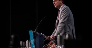 B.C. Premier touts involuntary care plans at convention, days before campaign begins